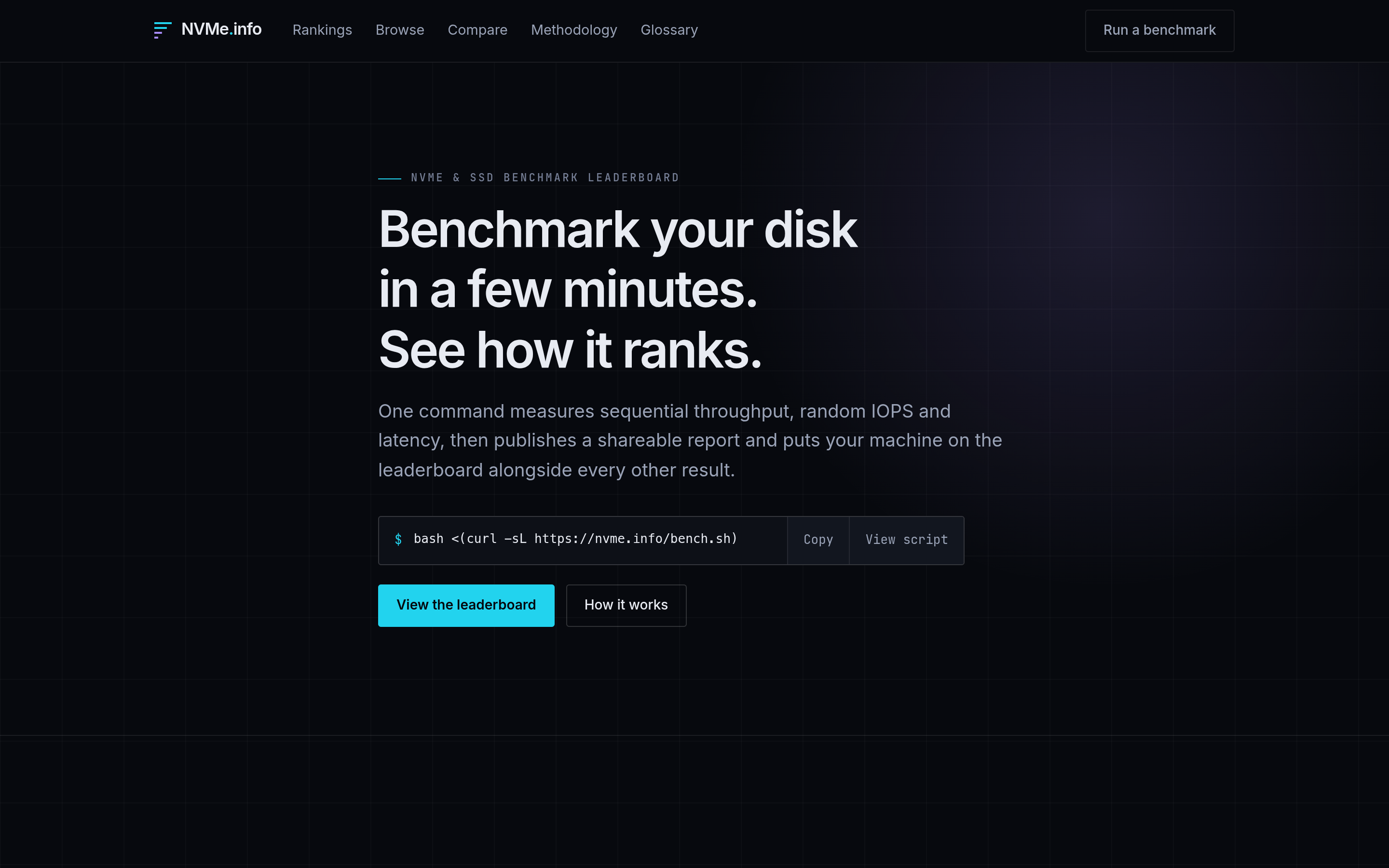 Preview of NVMe.info